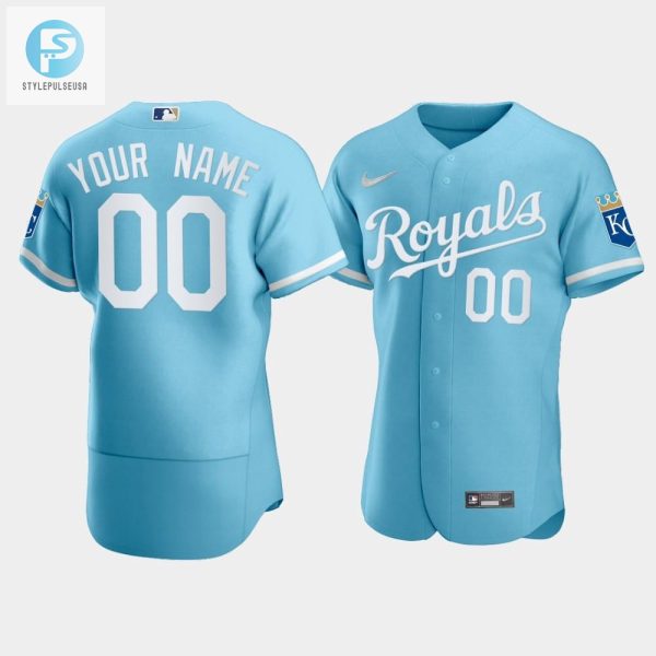 Mens Kansas City Royals Custom 202223 Powder Blue Jersey stylepulseusa 1 1