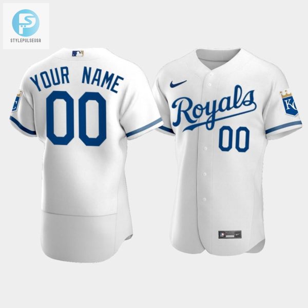 Mens Kansas City Royals Custom 202223 White Jersey stylepulseusa 1