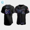 Mens Kansas City Royals Jakob Junis 65 Black Golden Edition Holographic Jersey stylepulseusa 1