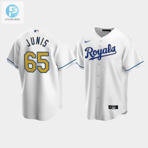 Mens Kansas City Royals Jakob Junis 65 White Home Cool Base Jersey stylepulseusa 1 1