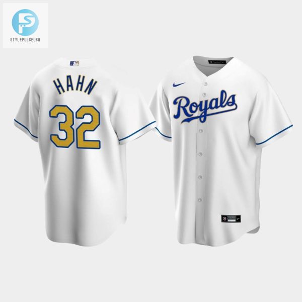 Mens Kansas City Royals Jesse Hahn 32 White Home Cool Base Jersey stylepulseusa 1