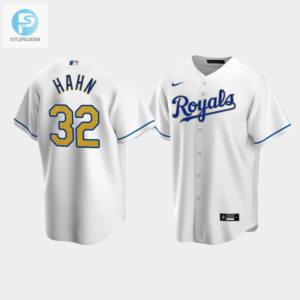 Mens Kansas City Royals Jesse Hahn 32 White Home Cool Base Jersey 