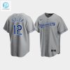 Mens Kansas City Royals Jorge Soler 12 Gray Road Cool Base Jersey stylepulseusa 1