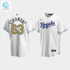 Mens Kansas City Royals Josh Staumont 63 White Home Cool Base Jersey stylepulseusa 1