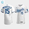 Mens Kansas City Royals Whit Merrifield 15 202223 White Jersey stylepulseusa 1