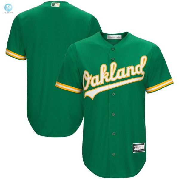 Mens Kelly Green Oakland Athletics Big Tall Team Jersey stylepulseusa 1