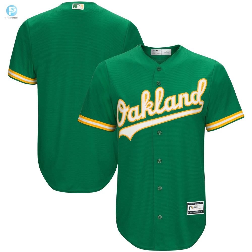 Mens Kelly Green Oakland Athletics Big  Tall Team Jersey 