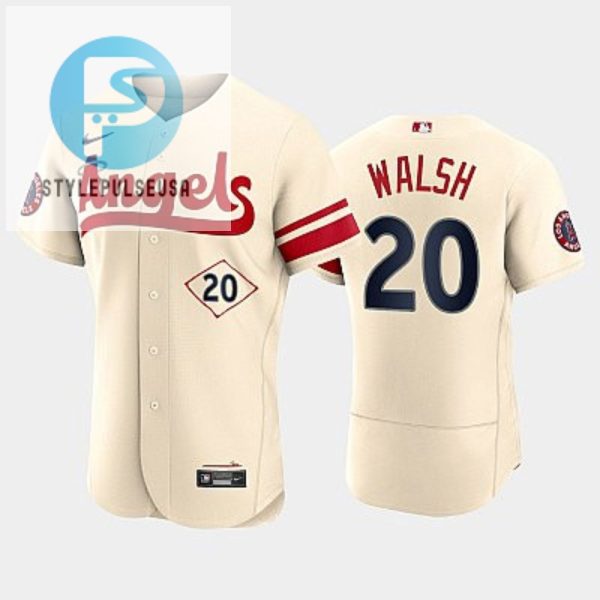 Mens Los Angeles Angels 20 Jared Walsh 202223 City Connect Cream Jersey stylepulseusa 1