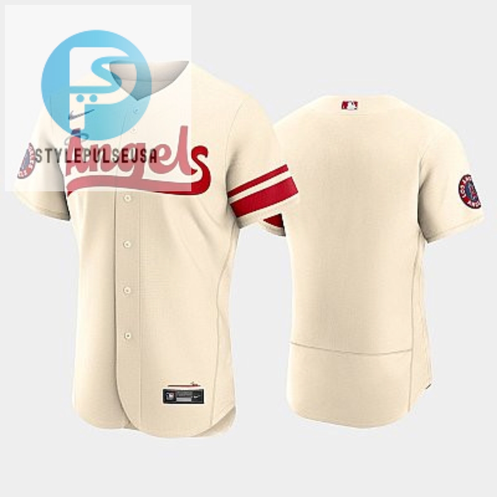 Mens Los Angeles Angels 202223 City Connect Cream Jersey 