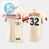 Mens Los Angeles Angels 32 Raisel Iglesias 202223 City Connect Cream Jersey stylepulseusa 1