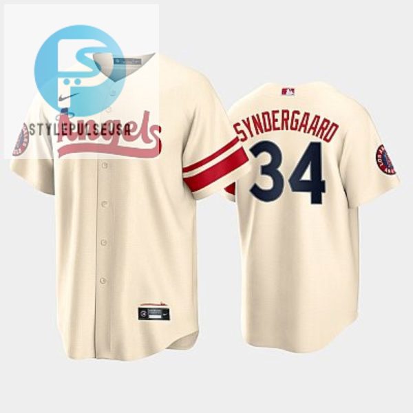 Mens Los Angeles Angels 34 Noah Syndergaard 202223 City Connect Cream Jersey stylepulseusa 1