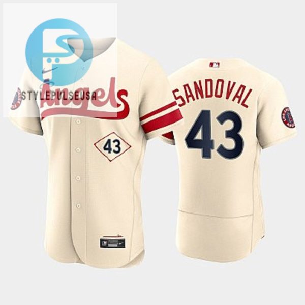 Mens Los Angeles Angels 43 Patrick Sandoval 202223 City Connect Cream Jersey stylepulseusa 1