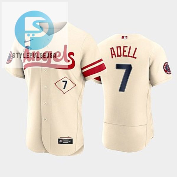 Mens Los Angeles Angels 7 Jo Adell 202223 City Connect Cream Jersey stylepulseusa 1