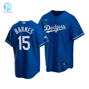 Mens Los Angeles Dodgers Austin Barnes 15 2020 World Series Champions Royal Alternate Jersey stylepulseusa 1 1