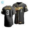 Mens Los Angeles Dodgers Chris Taylor 3 2020 World Series Champions Golden Jersey Black stylepulseusa 1