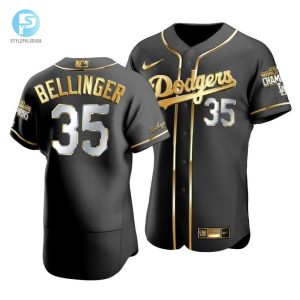 Mens Los Angeles Dodgers Cody Bellinger 35 2020 World Series Champions Golden Jersey Black stylepulseusa 1 1