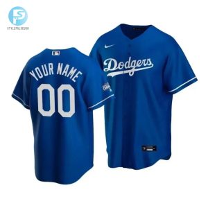 Mens Los Angeles Dodgers Custom 00 2020 World Series Champions Royal Alternate Jersey stylepulseusa 1 1