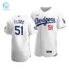 Mens Los Angeles Dodgers Dylan Floro 51 2020 World Series Champions Home Jersey White stylepulseusa 1