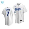 Mens Los Angeles Dodgers Julio Urias 7 2020 World Series Champions White Home Jersey stylepulseusa 1