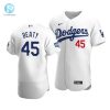 Mens Los Angeles Dodgers Matt Beaty 45 2020 World Series Champions Home Jersey White stylepulseusa 1