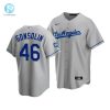 Mens Los Angeles Dodgers Tony Gonsolin 46 2020 World Series Champions Gray Road Jersey stylepulseusa 1