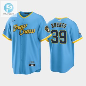 Mens Milwaukee Brewers 39 Corbin Burnes 202223 City Connect Powder Blue Jersey stylepulseusa 1 1