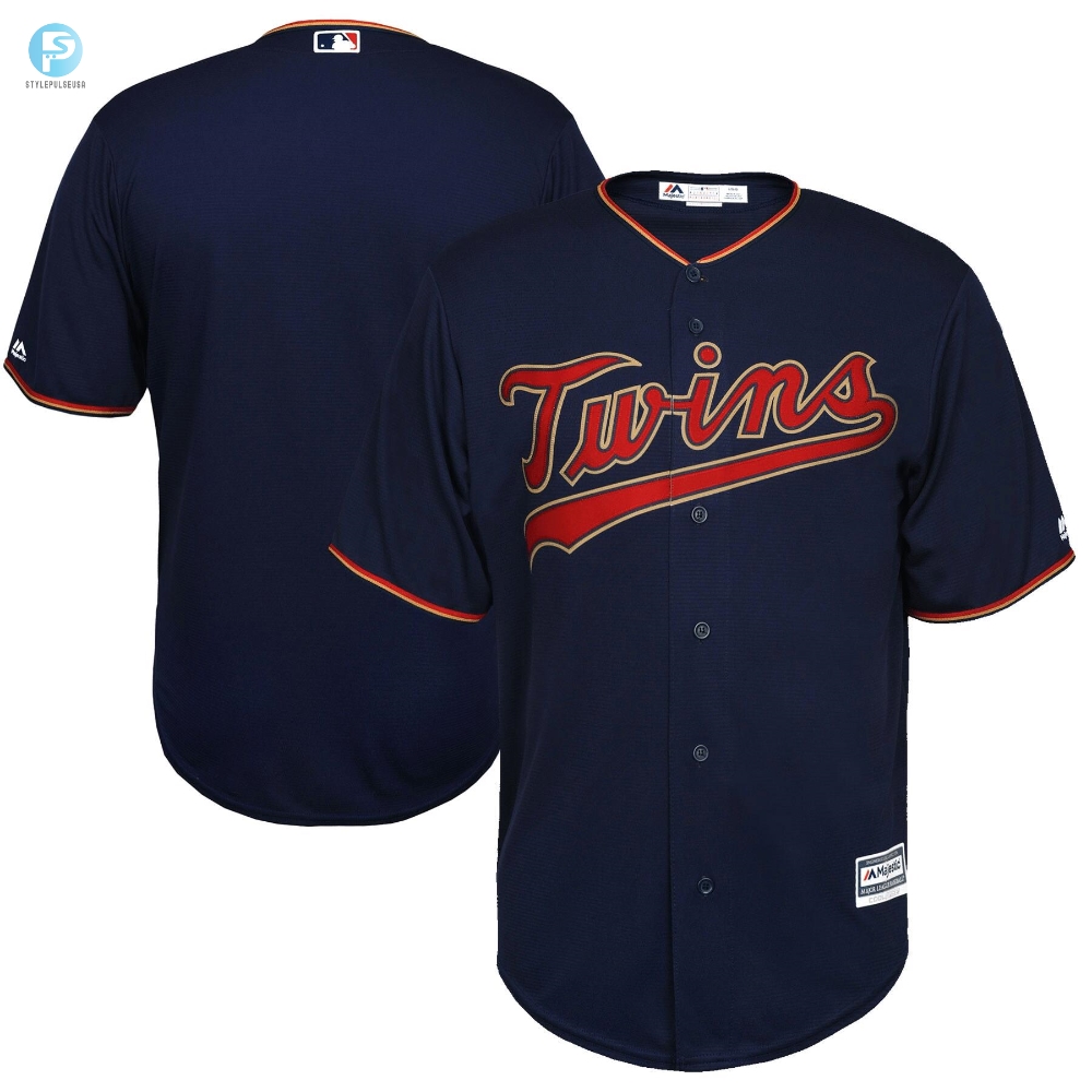 Mens Navy Minnesota Twins Alternate Official Cool Base Team Jersey 