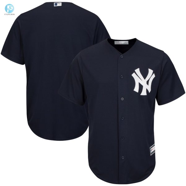 Mens Navy New York Yankees Big Tall Team Jersey stylepulseusa 1