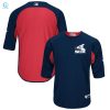 Mens Navyred Chicago White Sox Collection Onfield 34Sleeve Batting Practice Jersey stylepulseusa 1