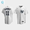 Mens New York Yankees 11 Brett Gardner White Home Jersey stylepulseusa 1