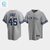 Mens New York Yankees Gerrit Cole 45 Road Gray Jersey stylepulseusa 1