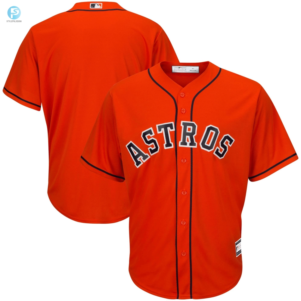 Mens Orange Houston Astros Big  Tall Team Jersey 