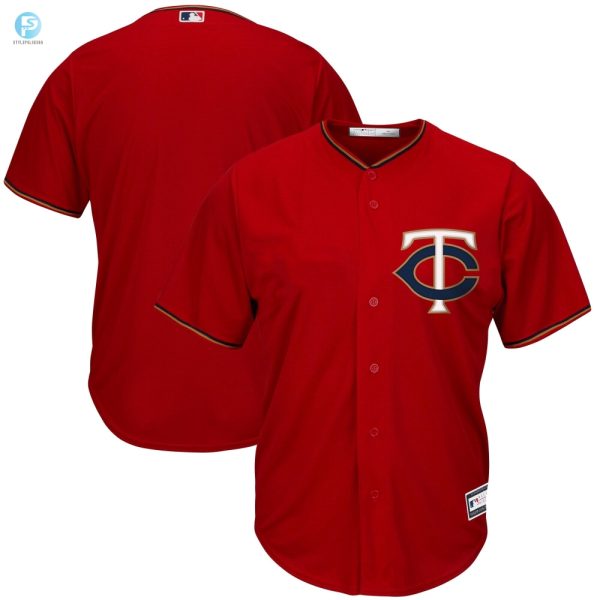 Mens Red Minnesota Twins Big Tall Team Jersey stylepulseusa 1