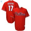 Mens Rhys Hoskins Red Philadelphia Phillies Big Tall Player Jersey stylepulseusa 1