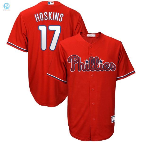 Mens Rhys Hoskins Red Philadelphia Phillies Big Tall Player Jersey stylepulseusa 1 1