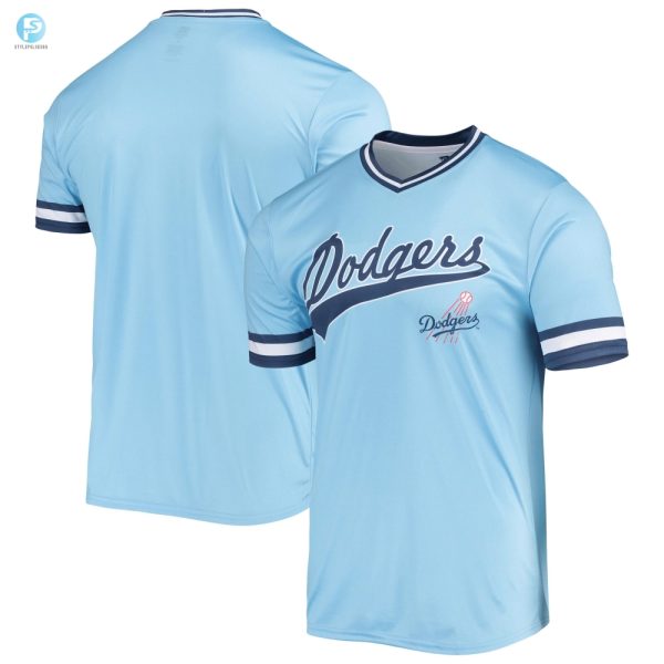 Mens Stitches Blueroyal Los Angeles Dodgers Cooperstown Collection Vneck Team Color Jersey stylepulseusa 1