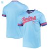 Mens Stitches Light Blueroyal Minnesota Twins Cooperstown Collection Vneck Team Color Jersey stylepulseusa 1