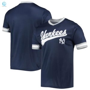 Mens Stitches Navygray New York Yankees Cooperstown Collection Vneck Team Color Jersey stylepulseusa 1 1