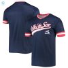 Mens Stitches Navyred Chicago White Sox Cooperstown Collection Vneck Team Color Jersey stylepulseusa 1