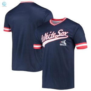 Mens Stitches Navyred Chicago White Sox Cooperstown Collection Vneck Team Color Jersey stylepulseusa 1 1