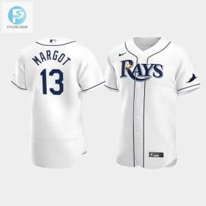 Mens Tampa Bay Rays 13 Manuel Margot White Home Jersey stylepulseusa 1 1