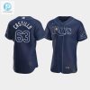 Mens Tampa Bay Rays 63 Diego Castillo Navy Alternate Jersey stylepulseusa 1