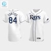 Mens Tampa Bay Rays 84 John Curtiss White Home Jersey stylepulseusa 1