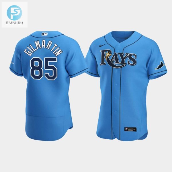 Mens Tampa Bay Rays 85 Sean Gilmartin Light Blue Alternate Jersey stylepulseusa 1