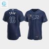 Mens Tampa Bay Rays Kevin Cash 16 Alternate Navy Jersey stylepulseusa 1