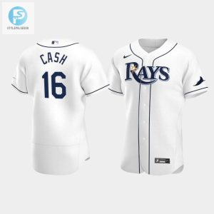 Mens Tampa Bay Rays Kevin Cash 16 Home White Jersey stylepulseusa 1 1