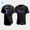 Mens Tampa Bay Rays Kevin Kiermaier 39 Black Holographic Golden Edition Jersey stylepulseusa 1