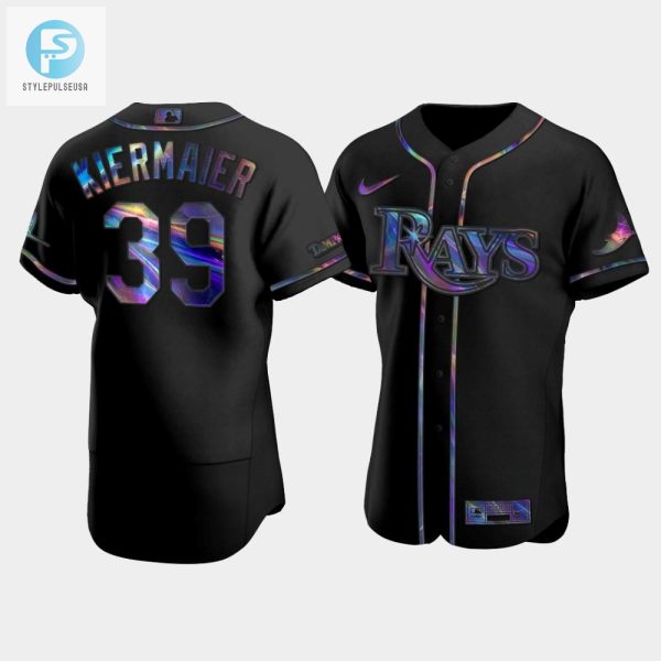 Mens Tampa Bay Rays Kevin Kiermaier 39 Black Holographic Golden Edition Jersey stylepulseusa 1 1