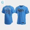 Mens Tampa Bay Rays Nick Anderson 70 Light Blue Alternate Jersey stylepulseusa 1