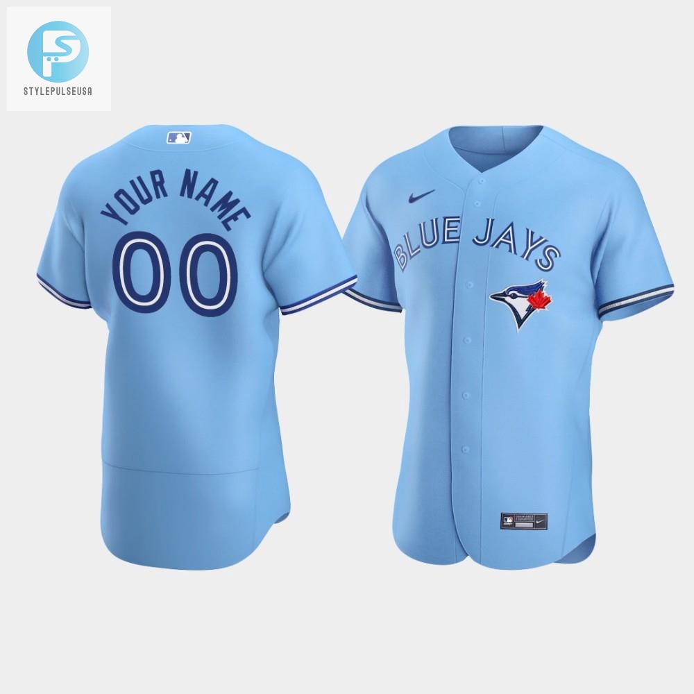 Mens Toronto Blue Jays 00 Custom Powder Blue Alternate Jersey 